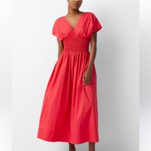 Staud Jackson dress in Hibiscus, NWT, never been worn, M